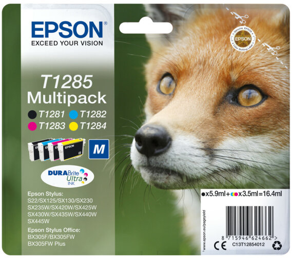 Epson Multipack 4 Farben T1285, DURABrite Ultra Ink
