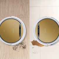 ZACO V5x bronze brown Saugroboter mit Wischfunktion (App, Fernbedienung Sprach-Steuerung, Fernbedienung, smart home, Wisch-Modul, Alexa, Amazon Echo)