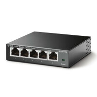 TP-LINK TL-SG105S Unmanaged L2 Gigabit Ethernet (10/100/1000) Schwarz