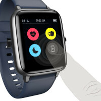 Hama Fit Watch 4900 LCD Aktivitäts-Trackerarmband 3,3 cm (1.3 Zoll) IP68 Schwarz, Blau