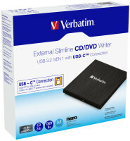 Verbatim Externer Slimline CD/DVD-Brenner