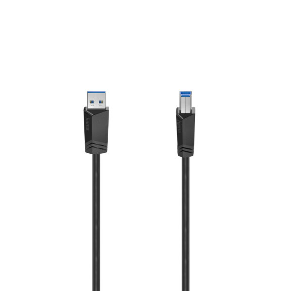 Hama 00200625 USB Kabel 1,5 m USB 3.2 Gen 1 (3.1 Gen 1) USB A USB B Schwarz