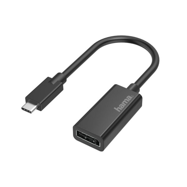 Hama 00200314 Videokabel-Adapter USB Typ-C DisplayPort Schwarz