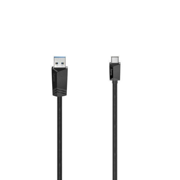 HAMA USB-C-Kabel, USB-C-/USB-A-Stecker, USB 3.2 Gen1, 5 Gbit/s, 0,75 m