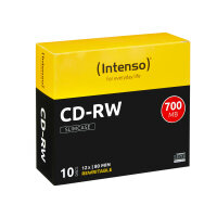 Intenso CD-RW 700MB / 80min, 12x 10 Stück(e)