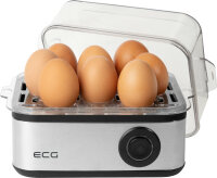 ECG UV 5080 Eierkocher 8 Eier 500 W Schwarz, Stahl