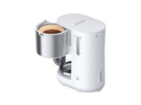 BRAUN KF1500WH PureShine weiß Filterkaffeemaschine (10 Tassen, Glaskanne, Schwenkfiler, Tropf-Stopp, Abschaltautomatik, Wasserstandsanzeige, OptiBrewSystem)