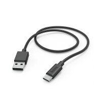 Hama 00201594 USB Kabel 1 m USB 2.0 USB A USB C Schwarz