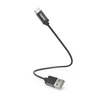 Hama 00201600 USB Kabel 0,2 m USB 2.0 USB A USB C Schwarz