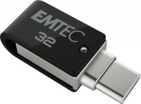 Emtec T260C USB-Stick 32 GB USB Type-A / USB Type-C 3.2...