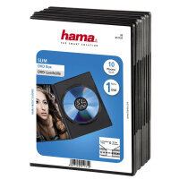 Hama DVD Slim Box 10, DVD-Leerh&uuml;lle Black 1 Disks Schwarz