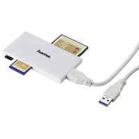 Hama 00181017 Kartenleser USB 3.2 Gen 1 (3.1 Gen 1) Weiß