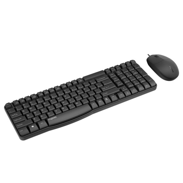 Rapoo NX1820 Tastatur USB QWERTZ Deutsch Schwarz